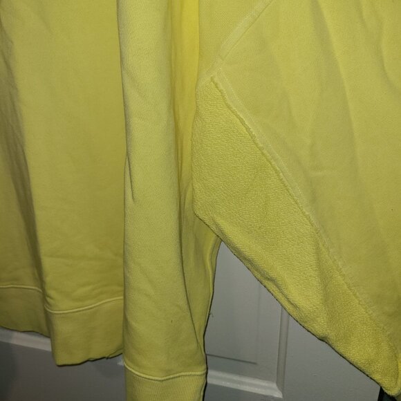 NWT Aerie Oversized Sweatshirt Bright Yellow Crew Neck Tunic Top XXL - Picture 6 of 6